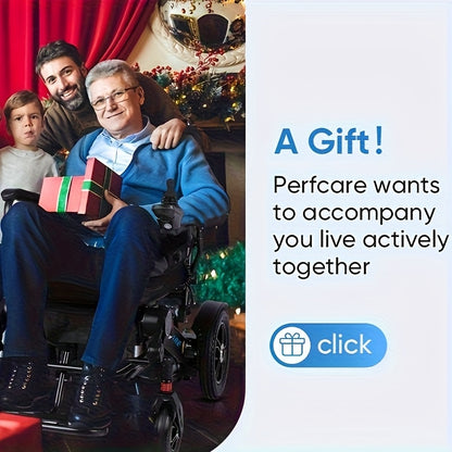 Electric Wheelchair For Seniors, 500W High Power, 30+ Miles Long Range, Foldable, EABS Braking