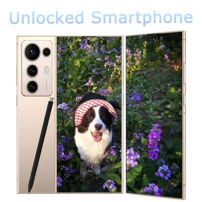 2026 new S25 Ultra Smartphone | 6.8-inch Display, 12GB RAM, 512GB Storage, Dual SIM Dual Standby, Android System, Fingerprint Unlock, Facial Recognition, Includes Headphones, Data Cable, Phone Case & Screen Protector, Fully F