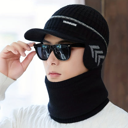 1pc of Duckbill Cap, Sold Only As a Hat. Unisex for Autumn And Winter, Featuring a Small Arrow Logo, Warm Fleece Lining, Ear Protection, And a Practical Brim. Suitable for Daily Outings, Shopping, Running, Mountain Climbing