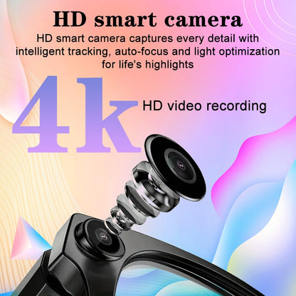 New Release AI Smart Glasses with 8MP HD Camera & 1080P Video Recording, Built-in AI Voice Assistant, Wireless Wireless Smart Glasses for translation (164 Languages), Compatible with iPhone/iOS & Android, ic, Unisex for Men/W