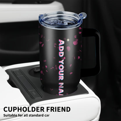 Custom 1pc, Personalized 40 Oz Tumbler with Lid, Featuring a Humorous Print about Faith, Love, And Hope. This Stainless Steel Water Bottle Makes a Great Gift for Christmas, Thanksgiving, Halloween, Birthdays, And Is Perfect f