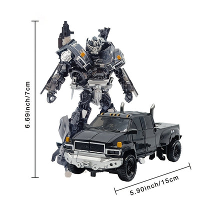 Official Transformers Robot Armor Model - Equipped with 2 Guns, 2 Darts, Fine Armor Panels, Movable Limbs and Compatible Truck, Collectible Action Figure Display or Game Use - Transformers Fan Birthday Gift