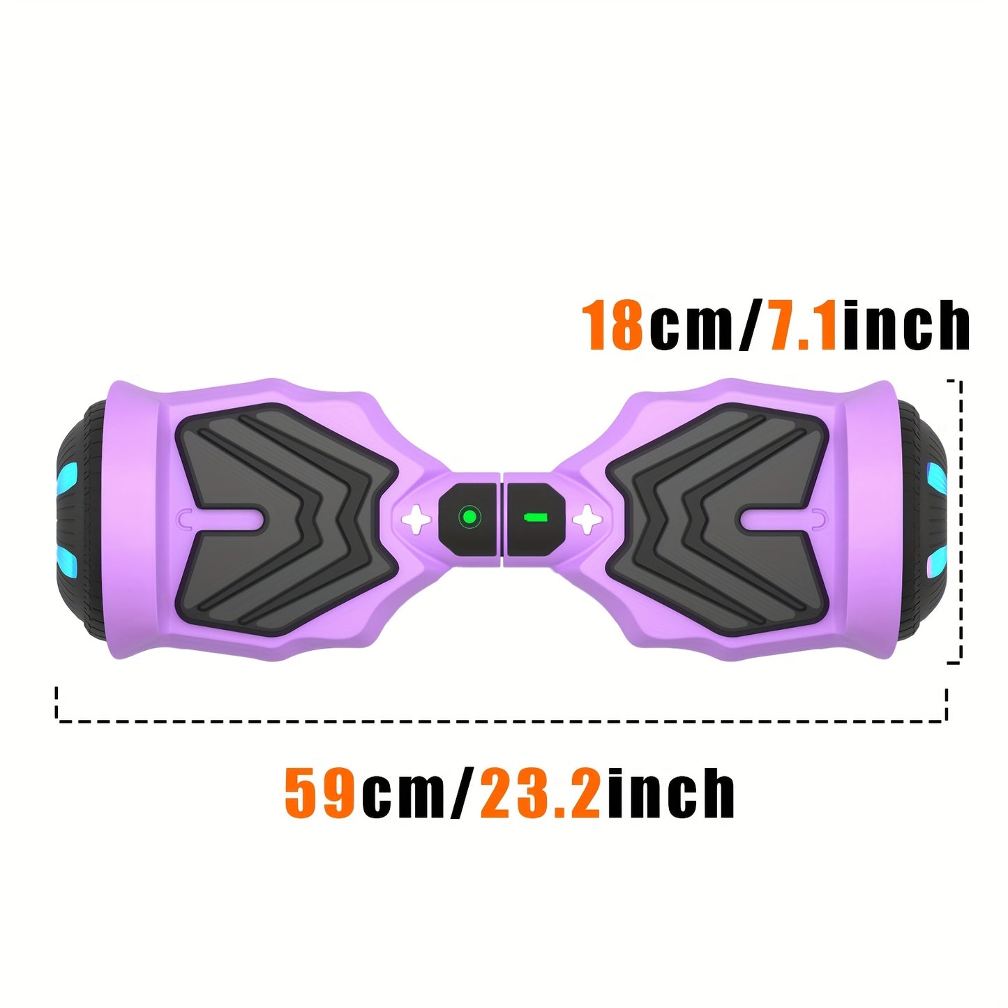 All-Terrain Purple Hoverboard For Kids Teens Adults - 300W Motor, 8.5mph, 220lbs Capacity, 15° Climb, 3H Quick Charge.Christmas Gifts, Thanksgiving Gifts, Halloween Gifts