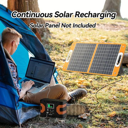 Flashfish 200W Portable Power Station, 45000mAh Solar Generator with // Outlets, Lithium Battery Pack for CPAP, Camping, Home Emergency Backup, Solar  Compact & Lightweight Design,F Overload & Overheat, 166Wh Capacity, 110V-1