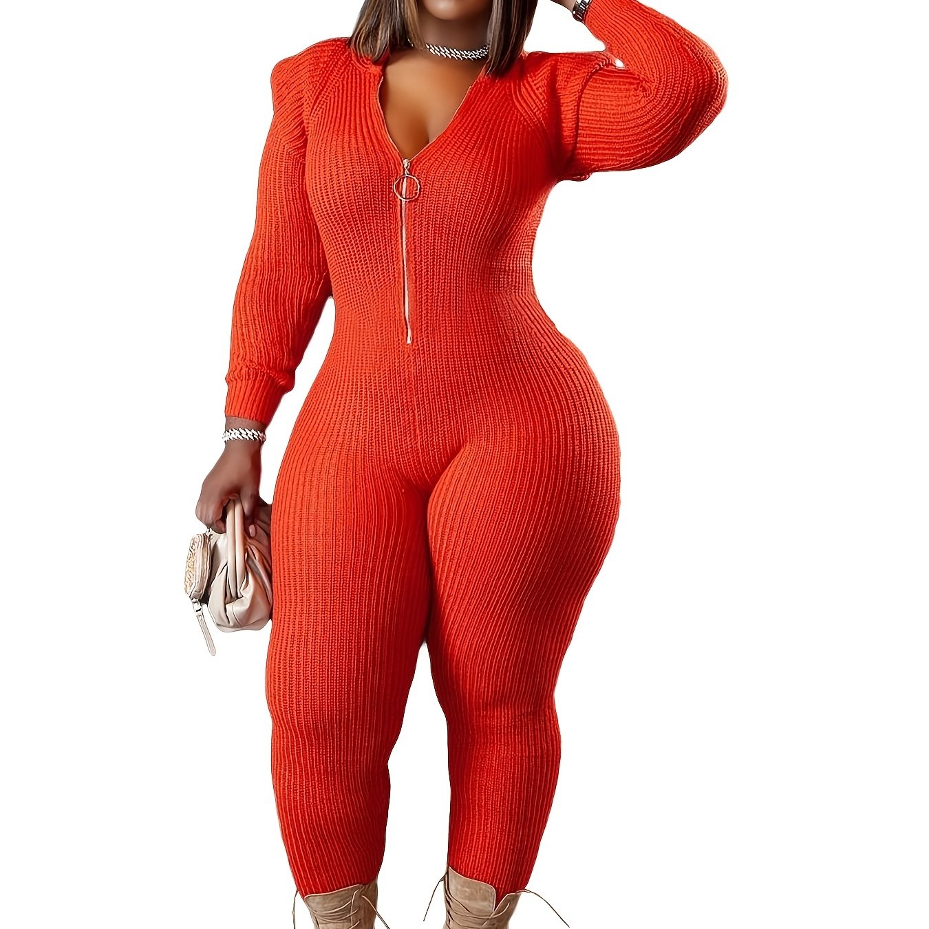 HERTALK Women Fashion Imitation Padded Shoulder Hooded Jumpsuit | Casual Fall/Winter Style with Off the Shoulder Collar, Long Sleeve, Ruffle Details, Palazzos Hem