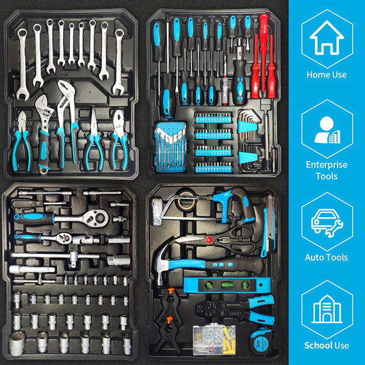 799pcs Tool Set, Aluminum Tool Set with Wheels, Household Tool Kit, Automotive Repair Tools, Industrial Maintenance Tools, Professional Repair Tool Set, Suitable for Boyfriend'S Birthday, Thanksgiving, Halloween, Best Gift fo