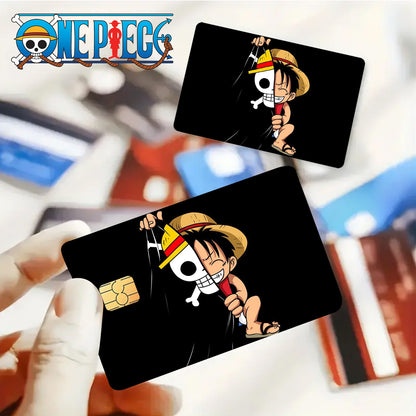 Brand 1 Set/2 Sheets, 2025 New One Piece Luffy Design - PVC Material Stickers, Suitable for Traffic, Keys, Credit Cards, Debit Cards, Card Protective Film, Bubble-Free, Privacy Protection Ultra-Thin, Matte Texture, Digital Pr