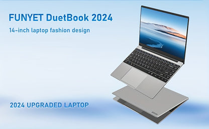 FUNYET Laptop Computer, Gaming Laptops 2026, Lap Top PC , 8GB/16GB RAM 256GB/512GB/1TB SSD, N5095 Processor(up to 2.9 GHz), FHD 1920 x 1080