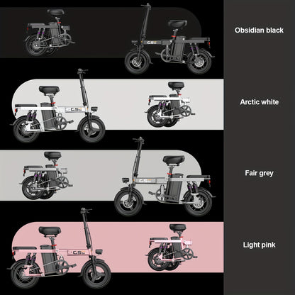 UPlee Peak Power 740W Electric Bike For Adults, 20MPH Full Shock Absorption Comfortable Riding, 48V6/8/10/15/17.5Ah, Max 32Miles Folding Ebike, 14'' Tubeless Off-road Tire, City Commuter