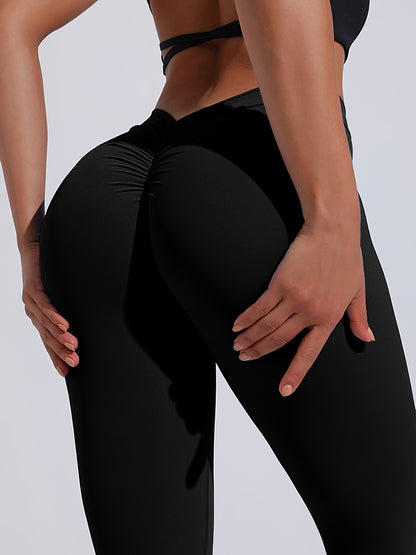 Ladies' High Waisted Peach Shaped Lifting Yoga Pants | Hip Lifting, Elastic Sports Leggings, Crescent Moon Pattern Design, Suitable for Fitness and Gym Exercises, Perfect Choice for Fitness Enthusiasts