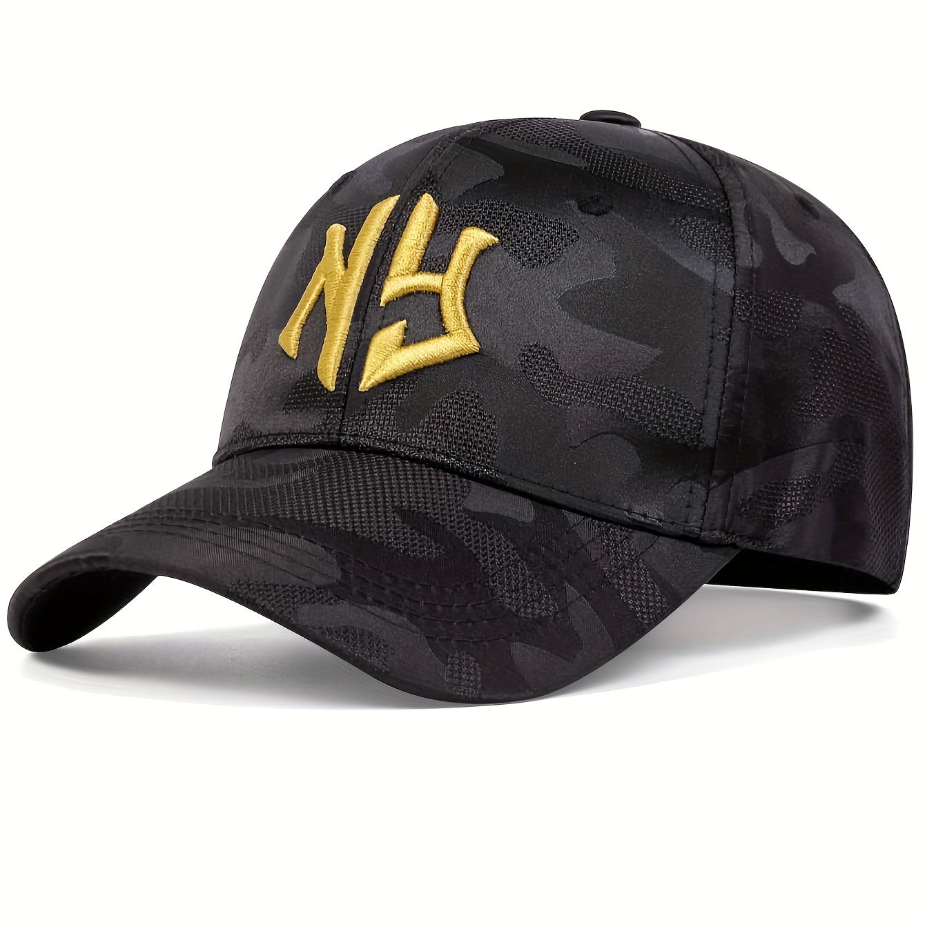 Trendy Embroidery Camouflage Baseball Cap Unisex Hip Hop Dad Hat Lightweight Adjustable Sun Hats For Women & Men