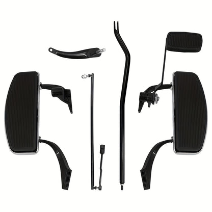 Complete Kit for Floorboards And Foot Pedals Compatible with for harley Dyna FXD Models from 2006 to 2017