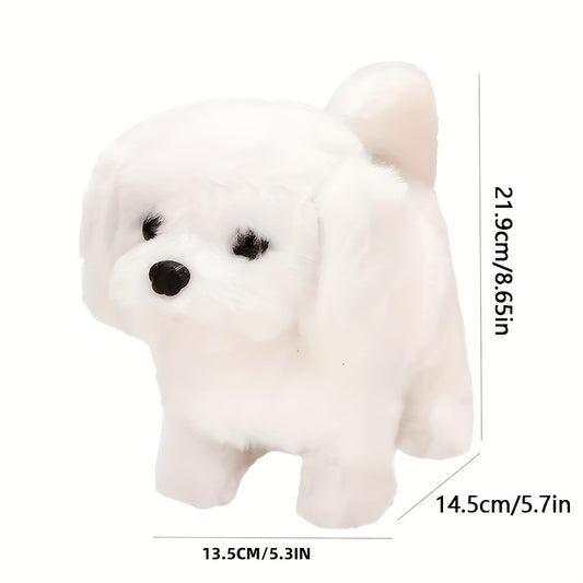 Interactive Electronic Walking & Barking Puppy Dog - Realistic Bark & Move Around, Lifelike Pomeranian/Schnauzer-Like Robot Pet with Barking Sounds, - (Low Voltage) for & s, Ideal Gift for Pet Lovers