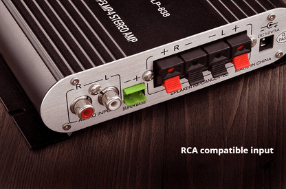 A 600W High-Power 2.1 Channel Amplifier with Hifi Stereo, Featuring Bass Enhancement And Treble Control, 3.5Mm Input, Suitable for Car Speakers, Home Theaters, Computers, And Tvs