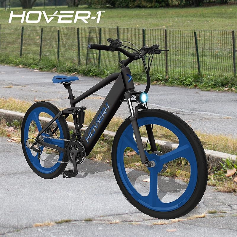 Hover-1 Instinct Electric Bike with 350W Motor, 18 mph Max Speed, 26” Tires, and 40 Miles of Range E Bike for Adults & Teens