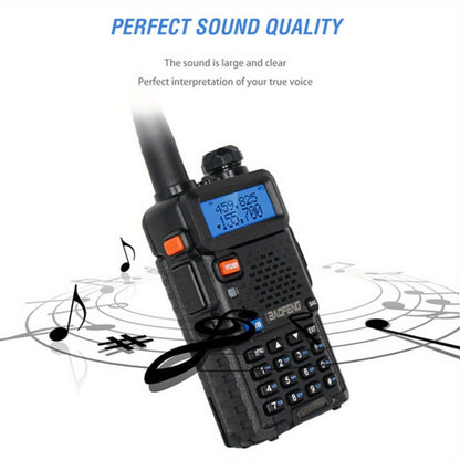 6pcs Baofeng UV-5R-8W Radio, Long Range Walkie Talkies Radio with flashlight, Two Way Handheld Radio Ultra-long standby 48-72 hours, Hands-free conversation,  for Survival Gear Hunting Camping.Cheap Walkie Talkies Long Range