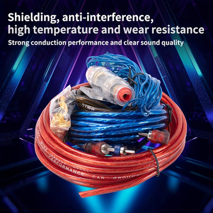 Durable RCA Audio And Power Wiring - Car 10GA Subwoofer Sleeve Wire - Car Power Amplifier Sleeve Wire Wiring - High-performance Copper Material - Thick Core Wire - Suitable for Car Audio And Video Installation - Compatible wi