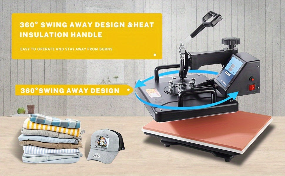 Heat Press Machine 5 in 1 Combination Sublimation Printer 2D Heat Transfer Machine for Cups, T-Shirts, And Phone Cases, with a Size of 30*38CM