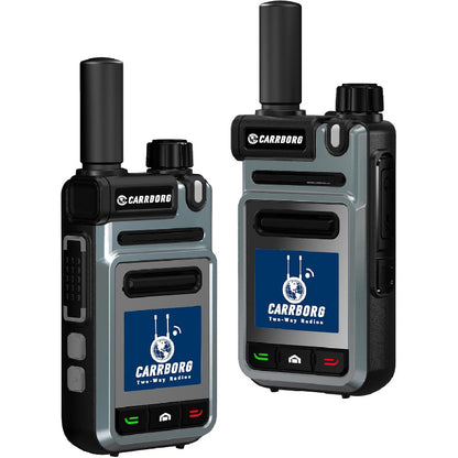 2 Pack V1 Global 4G/5G Walkie Talkie Two Way Radio System with SIM Cards, 4000mAh Type-C Battery- Handheld VHF/UHF Radios for Hunting, Fishing, Outdoor, Camping, Emergencies - Global Coverage (Compatible with 2.4G/3G/4G/5G)