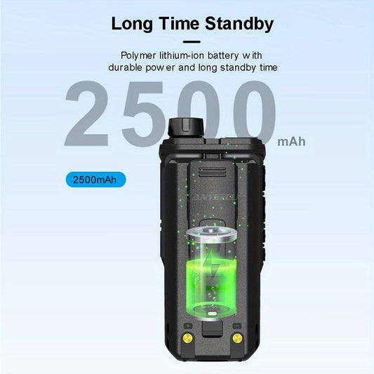 Quansheng TK11 (5) Dual Band Two-Way Radio - 10W High Output, NOAA Weather Notifications, 999 Channels, 2500Mah Battery
