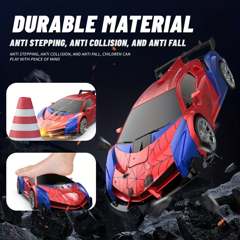 Convert remote control car toys, rechargeable batteries, 2.4GHz remote control car with one-click transformation, fast 360-degree rotating robot - the perfect gift for children