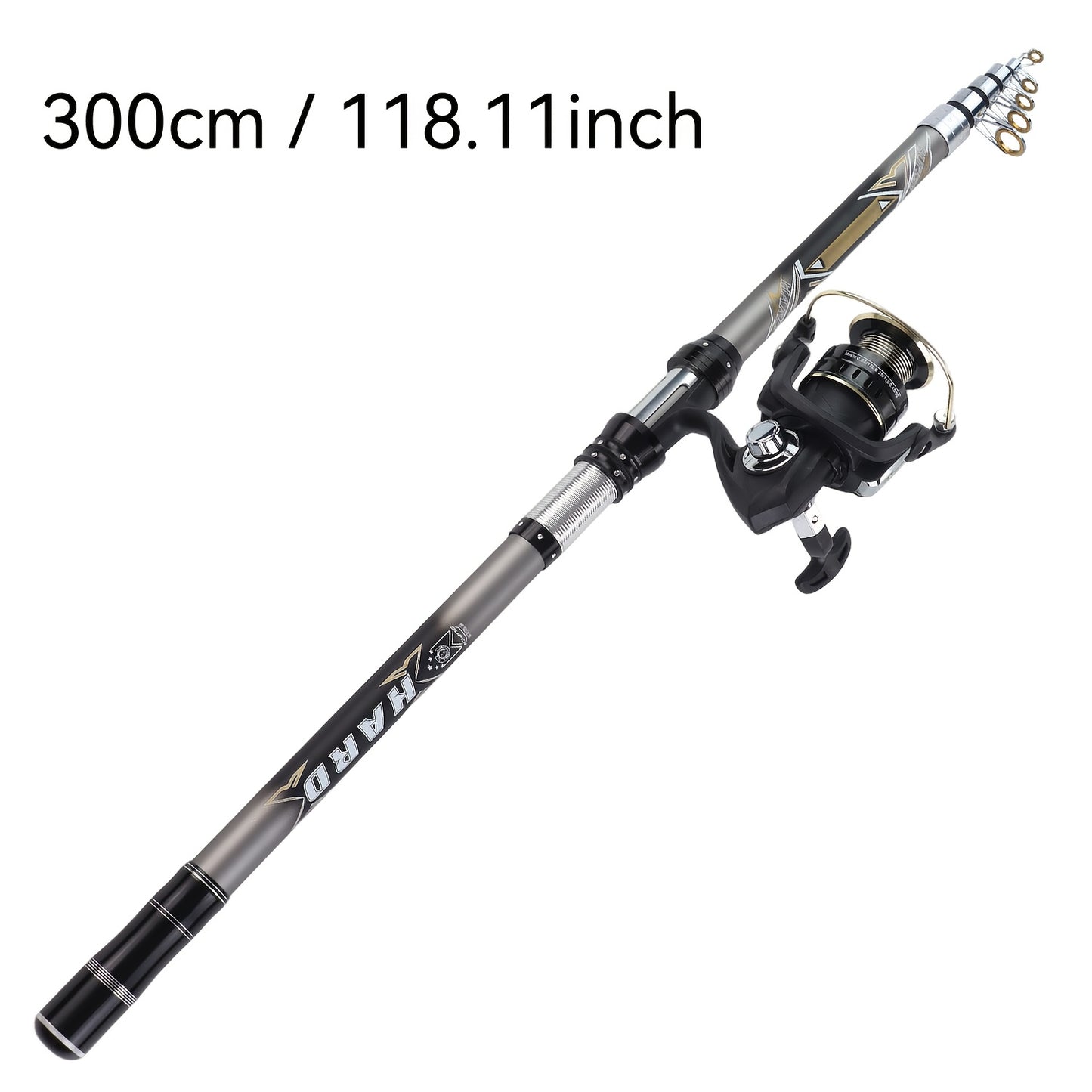 MINGWO's new rock fishing rod telescopic long throw rod throwing rod combination set, straight handle rod spinning wheel two-piece set, lure fishing wheel rotating reel, fishing line wheel bait reel, universal seawater corros