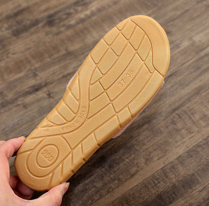 Summer Women's Slippers Home Flats Hemp Luxury Designer Woman Shoes Casual Indoor Slides Couple 2026 Soft Lightweight Large Size