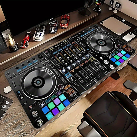 [1pc Vibrant DJ Desk Mat] Pioneer DJ DDJ-SX3 Controller Mouse Pad & Office Pad - 1pc Vibrant Desk Decor, Durable Polyester & Rubber Desk Mat, Ideal for Gaming & Office Use, Desk Decoration Gift