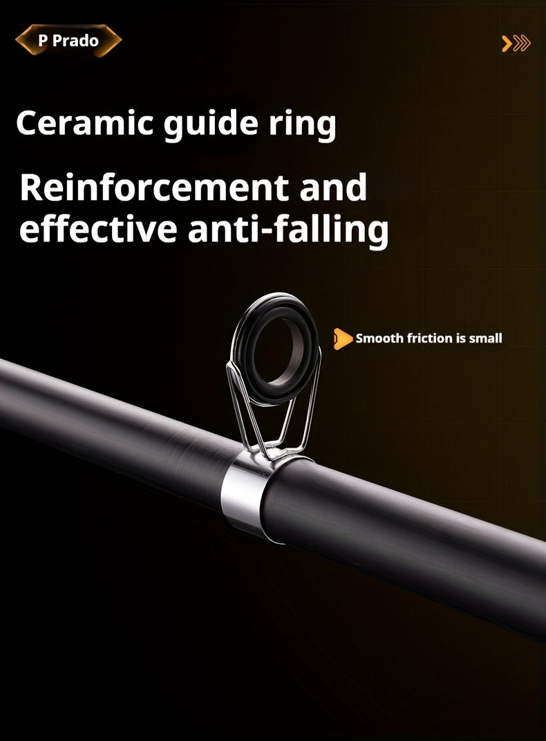 [Sea Fishing Rod Set] Long Throw Sea Fishing Rod Set (2.1m, 2.4m, 2.7m, 3.0m, 3.6m) | Smooth Guide Ring | Seaside Fishing Pole | Fishing Wheel Set Combination | Leisure Fishing