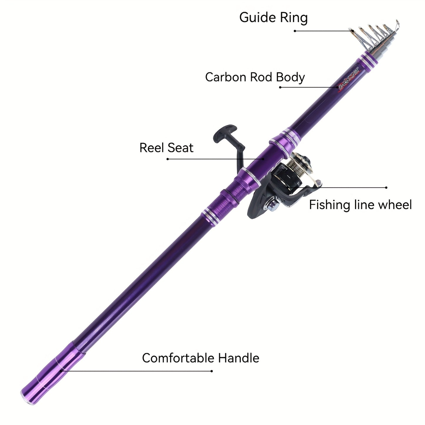 Mingwo Sea Rod Single Rod Special Price Sea Rod Bare Rod Throw Rod Super Hard Long-Range Throw Rod Fishing Rod Sea Fishing Silvery Carp and Bighead Carp Rod Set Complete, Fishing Rods, Fishing Rods And Reels