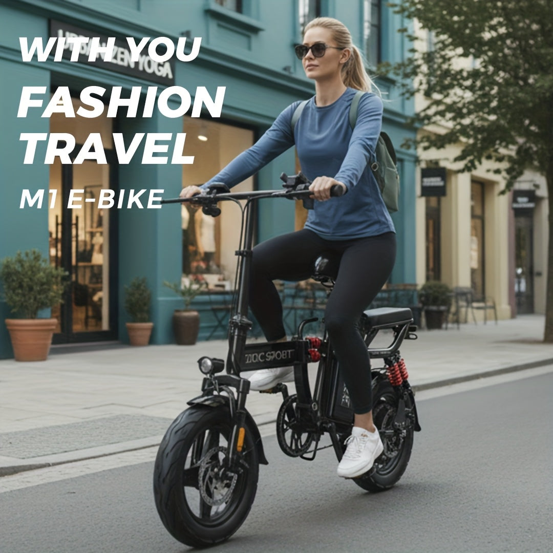 700W Folding E-Bike for Adults: Tackle 25° Hills & 20MPH Speeds. 35-Mile Range with 48V 20Ah Removable Battery, 385LBS Capacity & 11-Layer Shock Absorption for A Smooth Ride. Your All-in-One Commute & Adventure Solution