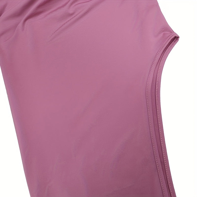 Sexy Mauve One-Shoulder Bodycon Maxi Dress with High Slit - Evening Gown, Party Wedding Prom Dress, Machine Washable Thigh-High Split Dress for Spring/Summer Events (Stock Available)