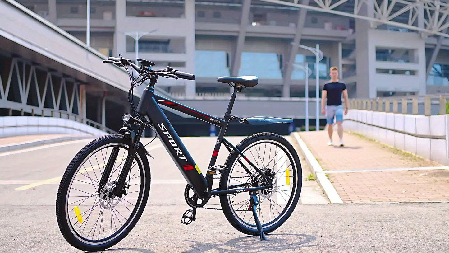Electric Bike For Adults, 749W Motor Peak Ebike, 480Wh Removable Battery E Bike, Max 45Miles 25MPH, 26" Electric Mountain Bike, 7-Speed & Front Suspension, Electric Bicycle For Commute