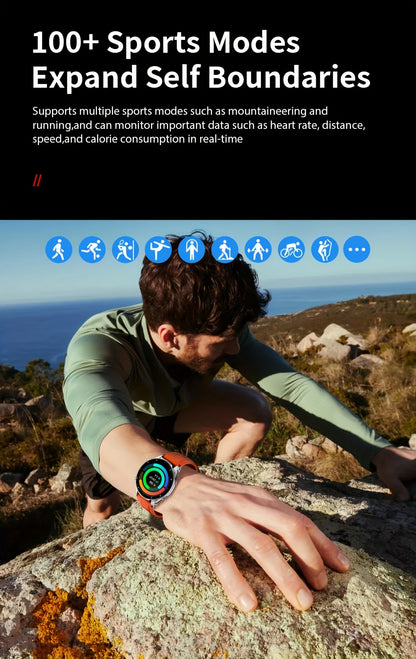 [SUNKTA Smart Watch] SUNKTA Smart Watch for Men Women | 1.53" Full Touch Display, Long Range Flashlight, Wireless Calls, 100+ Activity Modes, Call & Message Alerts, 290mAh Large Battery, Fitness Tracker, Compatible with iPhon