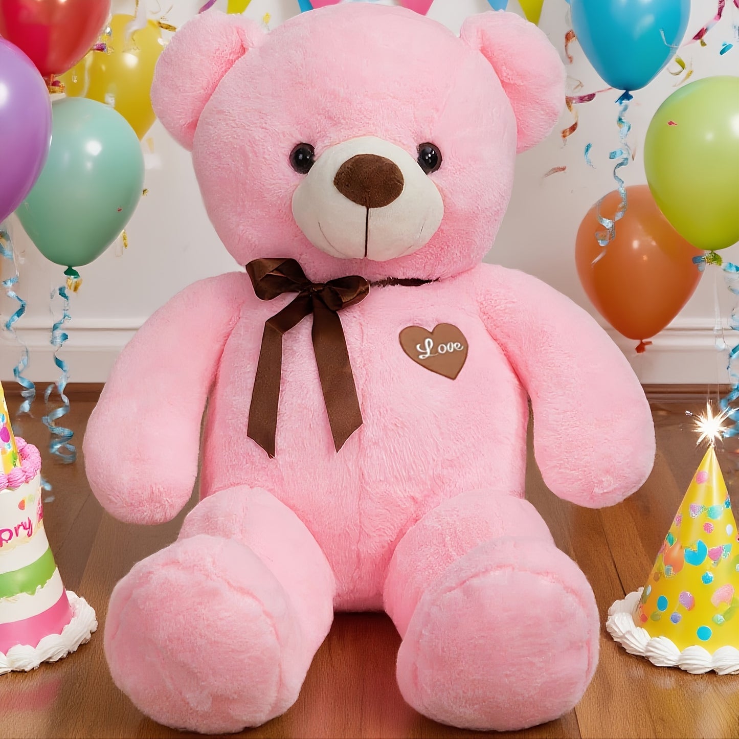 47inch 55inch Big Teddy Bear Stuffed Animal Giant Teddy Bear with Love Heart Large Plush Toy Huge Soft Doll Gift for Kids Girls Girlfriend on Birthday Valentine'S Day Christmas
