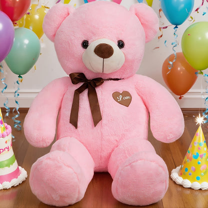 47inch 55inch Big Teddy Bear Stuffed Animal Giant Teddy Bear with Love Heart Large Plush Toy Huge Soft Doll Gift for Kids Girls Girlfriend on Birthday Valentine'S Day Christmas