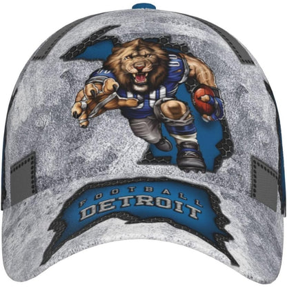 Men's Baseball Cap, 1 Detroit Baseball Cap 3D Printed Patchwork Adjustable Snapback Baseball Cap Unisex Fan Gift