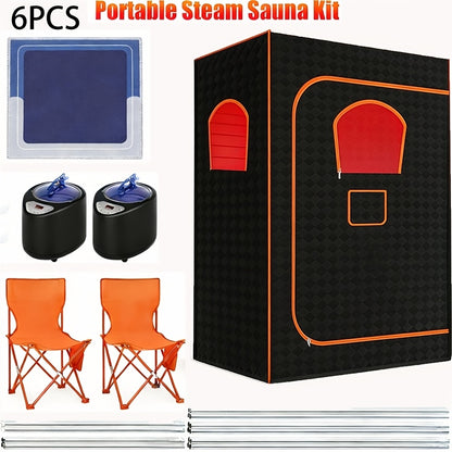 Portable Home Sauna Tent& Steam Sauna Box- Full-Body Steam Bath Cabin, No- Setup, Easy Assembly, Detox&, Large Portable Design(70.8"x31.5"x31.5") for/Outdoor Use, Family-Friendly Sweat Lodge