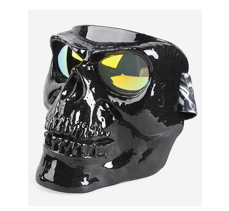 Skull Face Mask With Goggles Motorcycle Dust Masks Helmet Moto Casco Cycling Face Shield HD Cycling Glasses UV400 for Man Womem