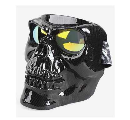 Skull Face Mask With Goggles Motorcycle Dust Masks Helmet Moto Casco Cycling Face Shield HD Cycling Glasses UV400 for Man Womem