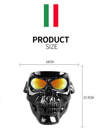 Skull Face Mask With Goggles Motorcycle Dust Masks Helmet Moto Casco Cycling Face Shield HD Cycling Glasses UV400 for Man Womem