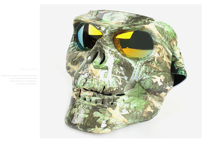 Skull Face Mask With Goggles Motorcycle Dust Masks Helmet Moto Casco Cycling Face Shield HD Cycling Glasses UV400 for Man Womem