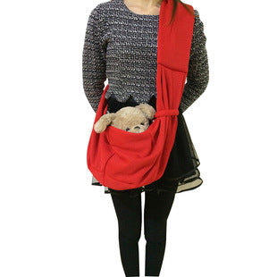 in stock new polyester pet diagonal bag with pocket capacity of 15kg inside out diagonal dog cat bag