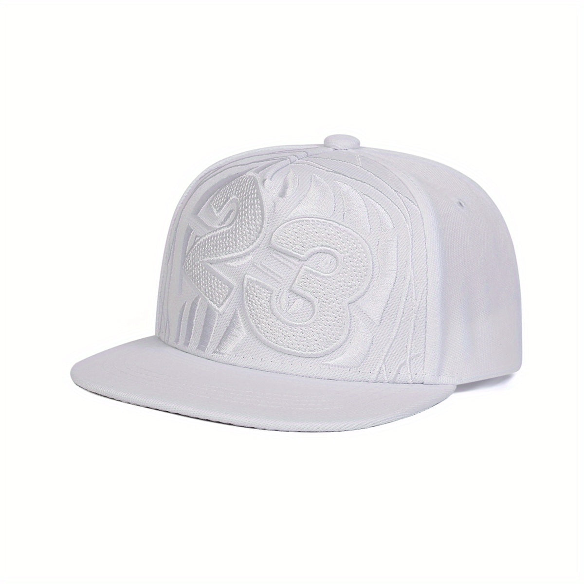 23 Basketball Baseball Cap - Adjustable Snapback Hip-Hop Hat with Black & White Options, Breathable Textile Fabric for Outdoor Sports & Casual Streetwear (Unisex for Men & Women), Basketball Accessories, Adjustable Headwear,