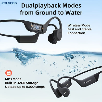 Newly Upgraded 2.0 X16 Wireless Bone Conduction Earphones Are Professional And Sweat Resistant, Providing Clear Communication with The Microphone. The Magnetic Charging Port Has a Long Lifespan And a Large Memory Wireless/Mp3