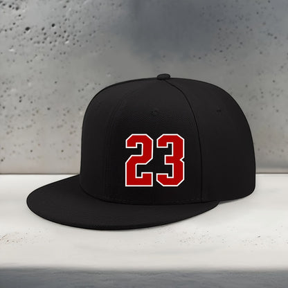 1pc Unisex Streetwear Baseball Cap with Bold 23 Geometric Print - Adjustable Snapback, Lightweight Breathable Fabric for Outdoor Sports & Casual Wear, Versatile Headwear, Everyday Accessory, Snapback Style, Comfortable Fit, f