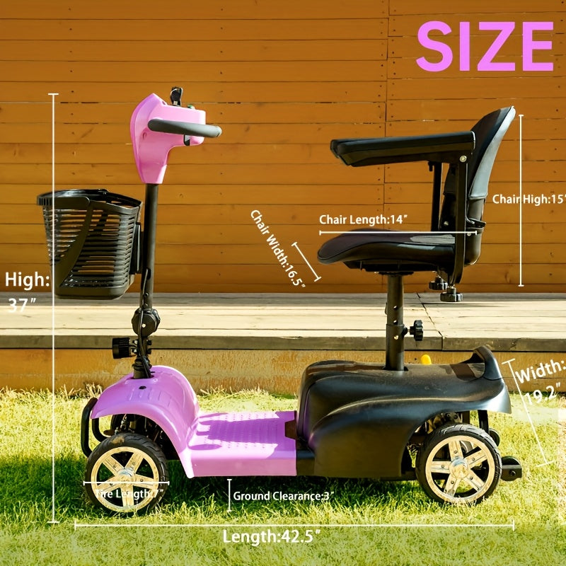 SAY YEAH Foldable Electric Scooter Has A 250W Motor, 12V/12.7Ah Battery, 15-16 Mile Range, And 5-7 Mph Top Speed. It Includes Puncture-proof Tires, Supports 270 Lbs, And Comes With A Charger And Phone Mount. Suitable For The
