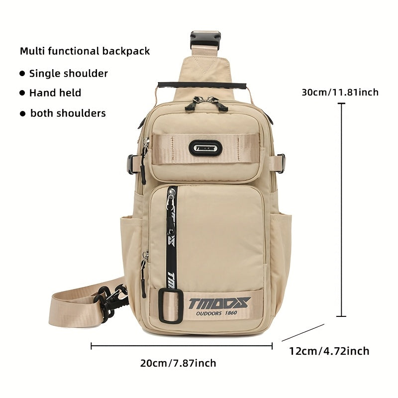Unisex Fashion Anti-Theft Crossbody Bag - Lightweight Oxford Material, Secure Zip Closure, Adjustable Strap, Perfect for Travel & Everyday Use, Crossbody Ba