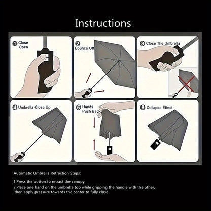 Masonic Symbol with Compass and Square - Portable Folding Umbrella 8 Bone Umbrella Suitable for Travel Outdoor Foldable Umbrella Compact Umbrella Daily Essentials Birthday Gift Christmas Present 7A63