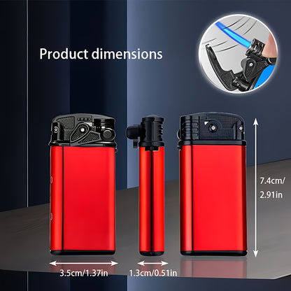 1pc/5pcs Lighter, Butane Lighter, Windproof Lighter, Straight Blue Flame Lighter, Portable Lightweight Lighter, Arm Ignition Lighter, Suitable for Outdoor Camping, Barbecue, Hiking, Precise Ignition, Home/Wedding/Party Candle